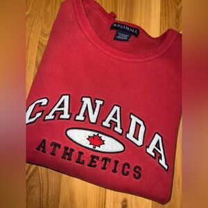 Vintage Canada Athletics Red Sweatshirt